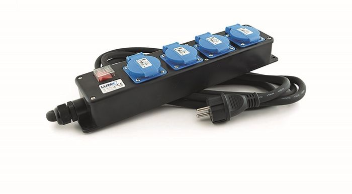 LumX Verdeelblok - 4 Stopcontacten - 10 M LumX Verdeelblok - 4 Stopcontacten - 10 M