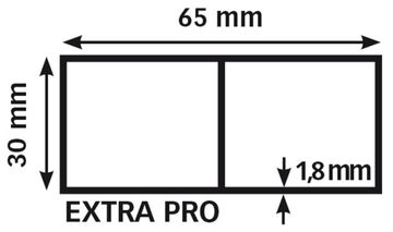 Premium Alu Alu Rij, 65 X 30 Extra Pro 1,8 Mm / 100