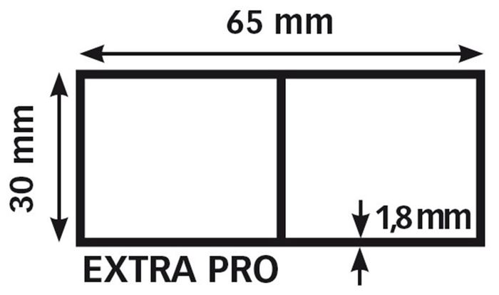 Premium Alu Alu Rij, 65 X 30 Extra Pro 1,8 Mm / 150