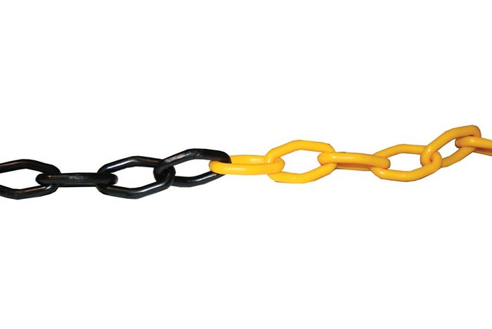 Vinmer 25m Ketting,Geel-Zwart, L 25Mx6mm Vinmer 25m Ketting,Geel-Zwart, L 25Mx6mm