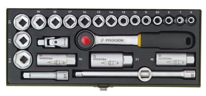 Proxxon Dopsleutelset 3/8 (Crv 24-Dlg.)