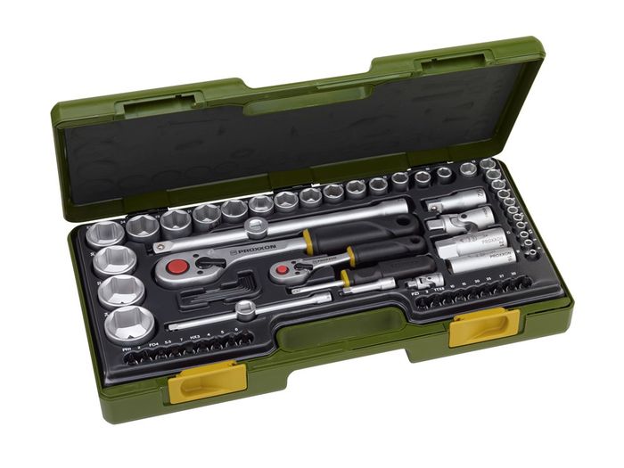Proxxon Complete Set Met Ratels 1/4 En 1/2 Proxxon Complete Set Met Ratels 1/4 En 1/2
