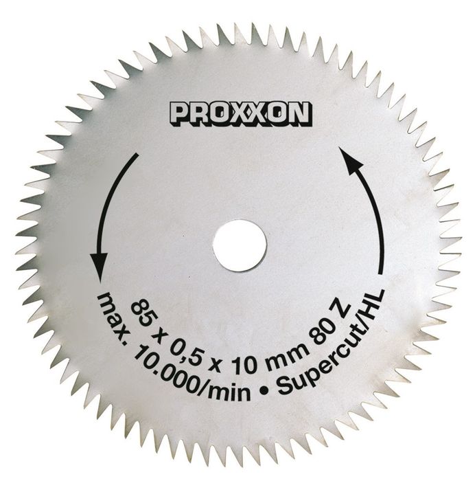 Proxxon Cirkelzaagblad Super-Cut + 85 Mm, T=80 Proxxon Cirkelzaagblad Super-Cut + 85 Mm, T=80