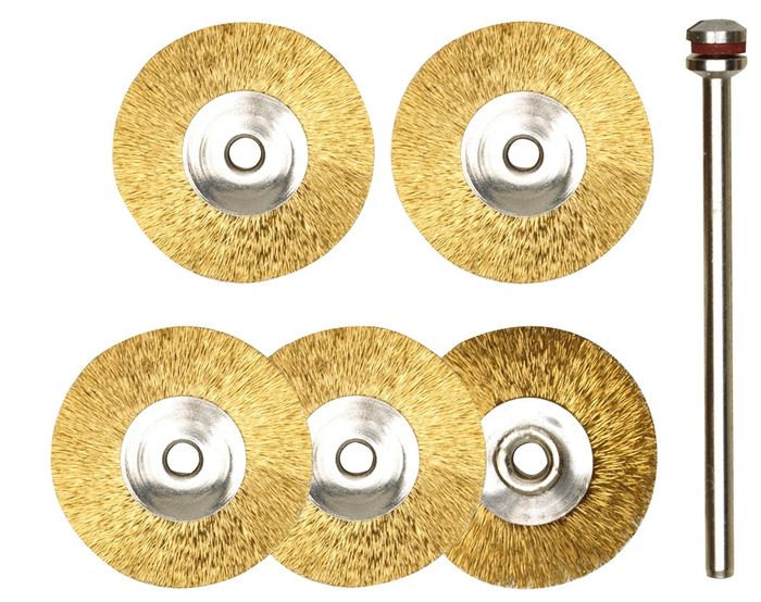 Proxxon Schijfborstels Messing + 22 Mm, 5 St. + Proxxon Schijfborstels Messing + 22 Mm, 5 St. +