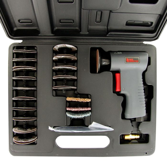 RED ROOSTER Mini schuurmachine in set 75mm