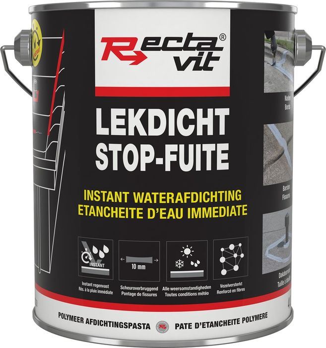Rectavit Rv Lekdicht  Donkergrijs 4 L Rectavit Rv Lekdicht  Donkergrijs 4 L