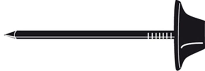 Scala Plastics Blacknail 7Cm In Pe Zak (50St) Scala Plastics Blacknail 7Cm In Pe Zak (50St)