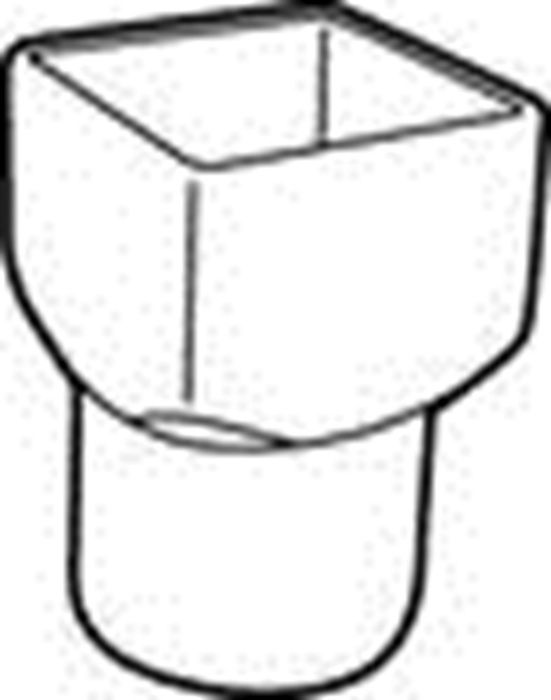 Scala Plastics 1510.6080 Rwa Overgang 80X80-Rond 80
