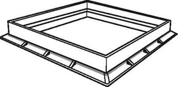 Scala Plastics Kader Pvc 300X300Mm  Heavy R7035