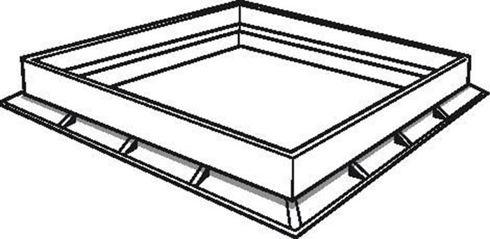 Scala Plastics Kader Pvc 400X400Mm  Heavy R7035