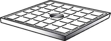 Scala Plastics Deksel Pvc 400X400Mm Heavy R7035