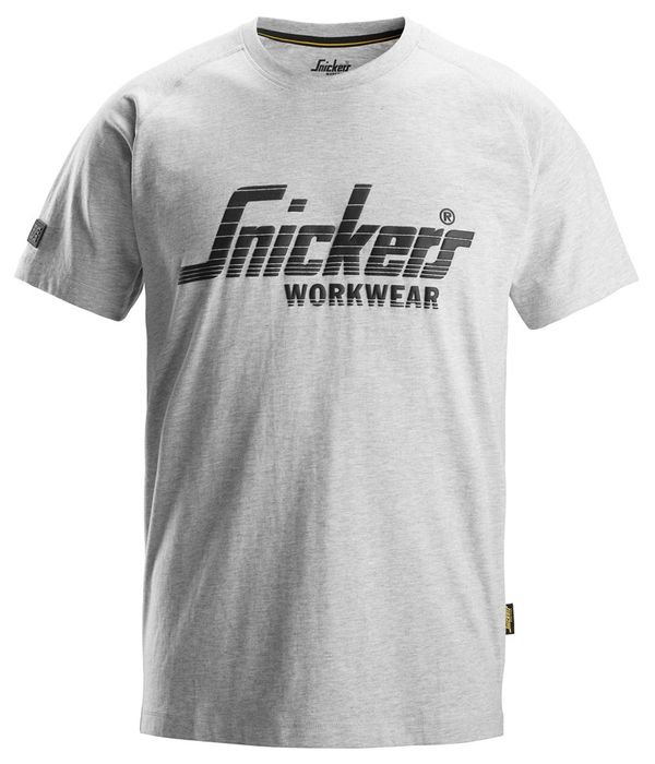 Mapeco Logo T-Shirt Gemeleerd Grijs XL
