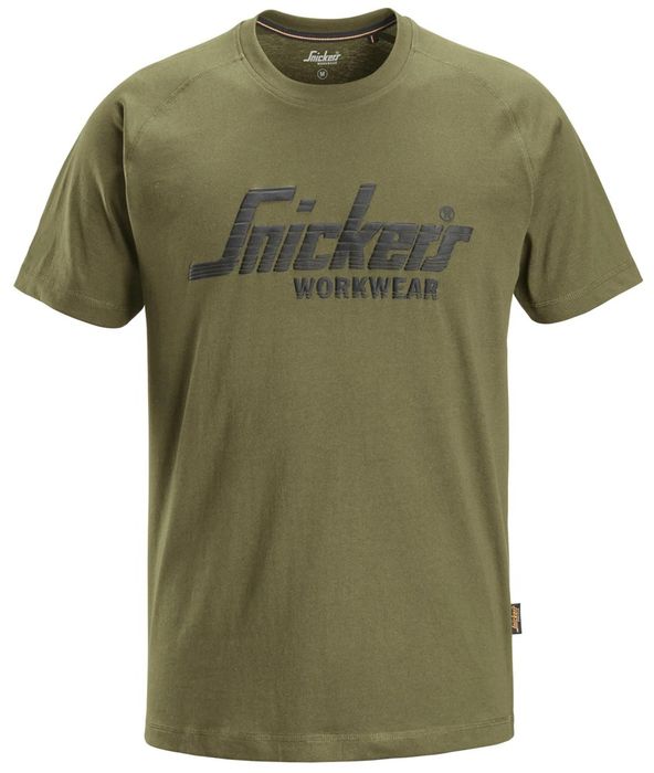 Snickers Workwear Logo T-Shirt Khaki Groen XL