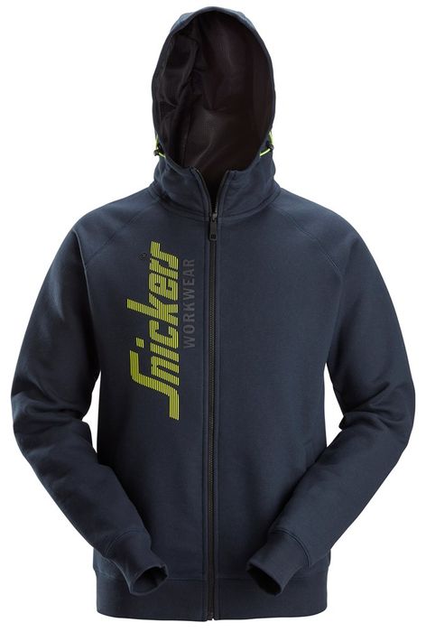 Snickers Workwear Logo Full-Zip Hoodie Navy M