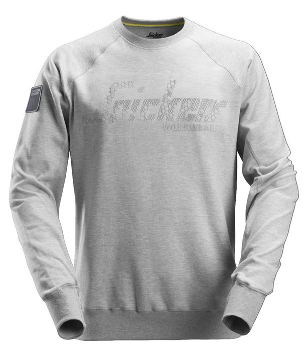 Snickers Workwear Logo Sweatshirt Maat:L Gemeleerd grijs gemeleerd grijs Snickers Workwear Logo Sweatshirt Maat:L Gemeleerd grijs gemeleerd grijs