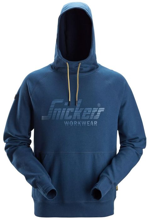 Snickers Workwear Logo Hoodie Diep Blauw