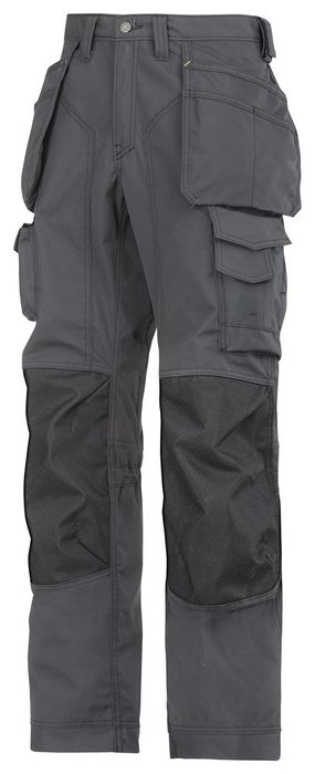 Snickers Workwear Rip-stop Vloerleggerbroek staalgrijs/zwart