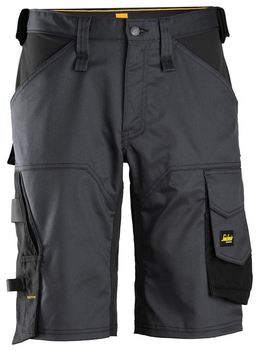 Snickers Workwear Allroundwork Stretch Loose Shorts Staal Grijs 6153 staalgrijs/zwart