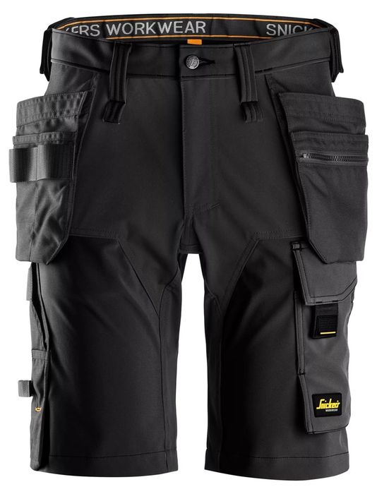 Snickers Workwear AW 4-way Stretch Short HP Zwart