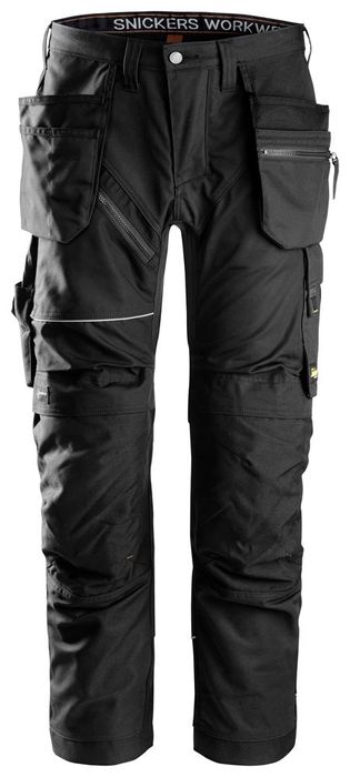 Snickers Workwear RufFlexiworkork Werkbroek zwart 6202 zwart