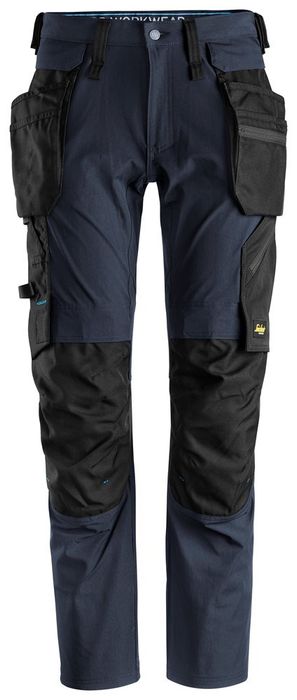 Snickers Workwear LiteWork Broek afneembare zakken HP donker Blauw 6208 donkerblauw/zwart