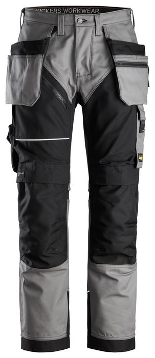 Snickers Workwear RW Canvas+ Trousers+ HP 6214 Grijs 054