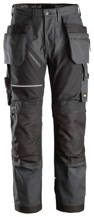 Snickers Workwear RW Canvas+ Trousers+ HP 6214 Staal