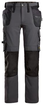 Snickers Workwear Allroundwork Stretch Broek HP staalgrijs 6271 staalgrijs/zwart