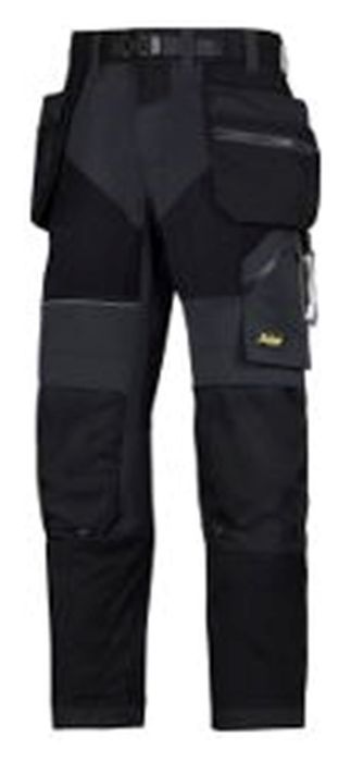 Snickers Workwear FlexiWork Trousers+ HP 6902 Zwart 050