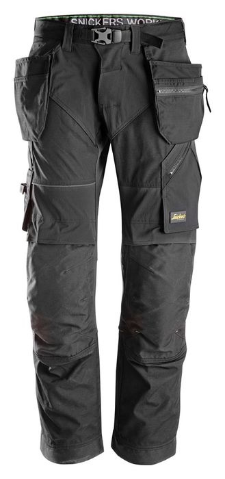 Snickers Workwear FlexiWork Trousers+ HP 6902 Zwart 148