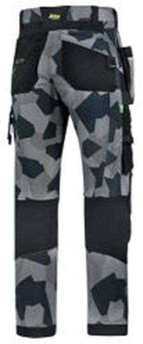 Snickers Workwear Flexi Werkbroek met holsterzak camo grijs camo grijs/zwart Snickers Workwear Flexi Werkbroek met holsterzak camo grijs camo grijs/zwart