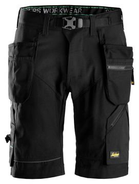 Snickers Workwear FlexiWork Short+ HP 6904 Zwart 056