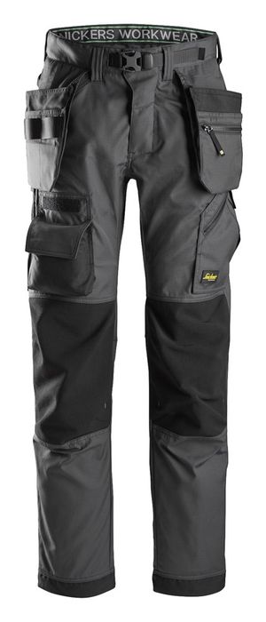 Snickers Workwear FW Floorlay Trousers+ HP 6923 Staal