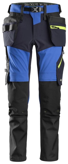 Snickers Workwear FW SoftSh Str Trous+ HP 6940 Blauw 046