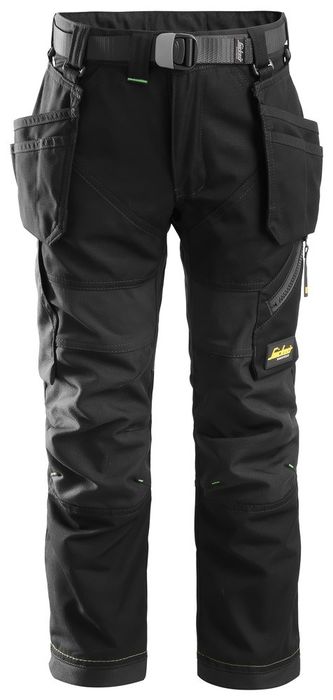 Snickers Workwear Flexiwork Junior Broek Zwart 7505 7505 zwart Snickers Workwear Flexiwork Junior Broek Zwart 7505 7505 zwart