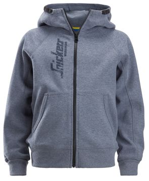 Snickers Workwear Junior Logo FZ Hoodie gemengd blauw 7508 gemengd blauw