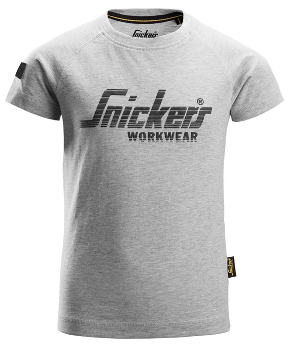 Snickers Workwear Jr Logo T-Shirt Gemeleerd Grijs 164