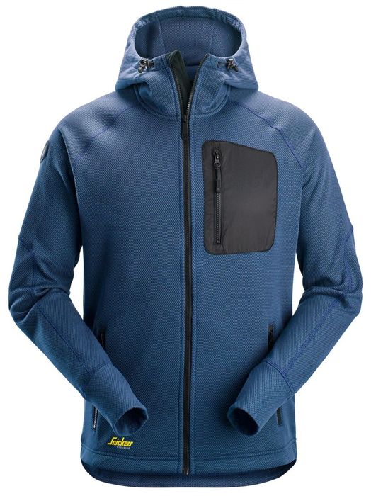 Snickers Workwear FW Fleece hoodie FZ Diep Blauw