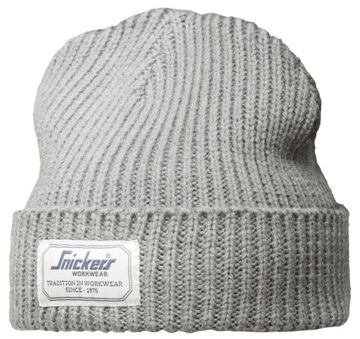 Snickers Workwear AW Vissers Beanie 9023 Gemeleerd grijs