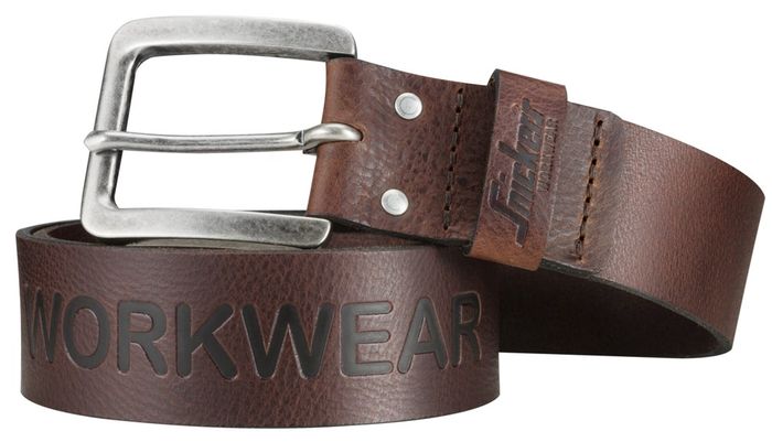 Snickers Workwear Leren Riem 9034 Gemeleerd Grijs 006