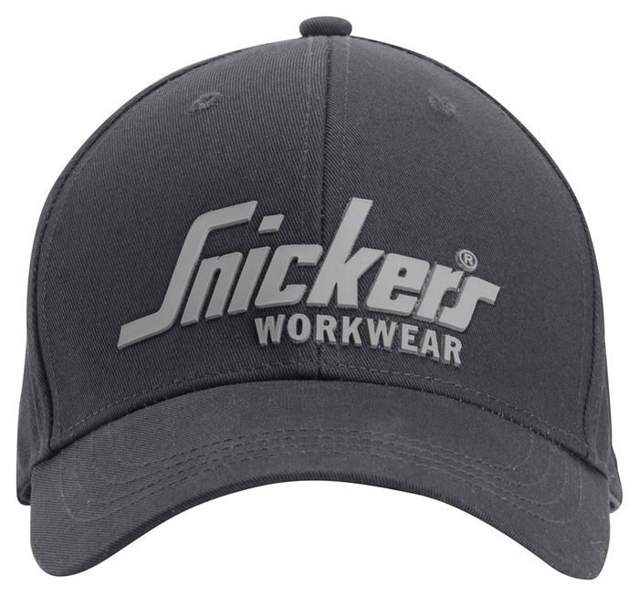 Snickers Workwear Logo Cap 9041 Staal Grijs 000 Snickers Workwear Logo Cap 9041 Staal Grijs 000