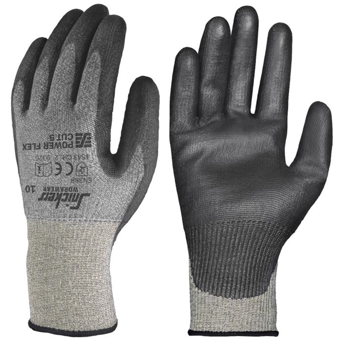 Snickers Workwear Pow Flex Cut 5 Gloves 9326 Grijs 010