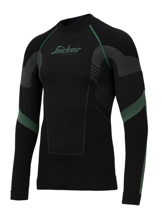 Snickers Workwear FW, Shirt lange mouw 9425 Zwart 004