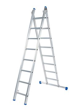 Solide Schuifladder / 2 x 9 sporten,