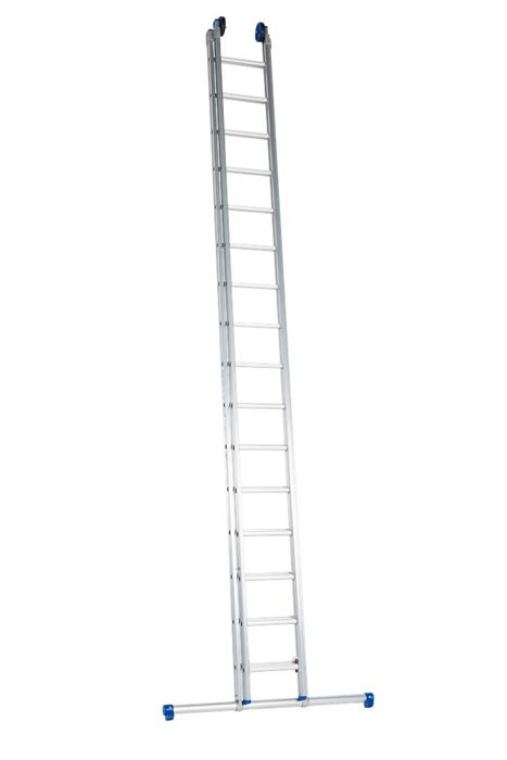 Solide Schuifladder / 2 X 18 Sporten, Rechte
