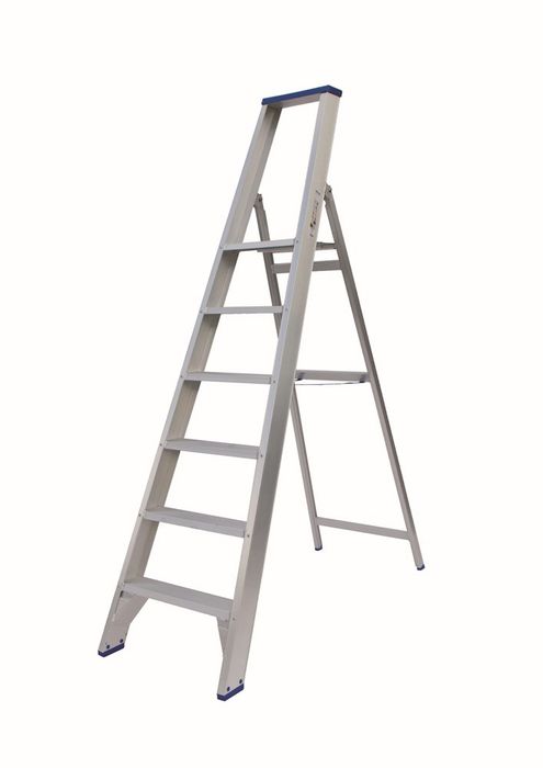 Solide Trapladder Industrieel  6 Treden  Pt