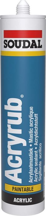 Soudal Acryrub Zwart 300ml Soudal Acryrub Zwart 300ml