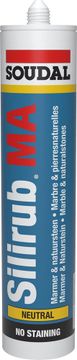 Soudal Silirub Ma(Marmer) 300ml Zwart