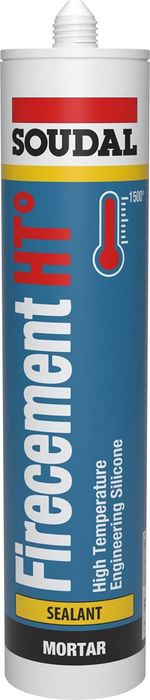 Soudal Brandwerend Firecement Ht Zwart 300ml Soudal Brandwerend Firecement Ht Zwart 300ml