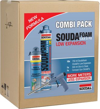 Soudal Combi-Pack Click & Fix Low Exp